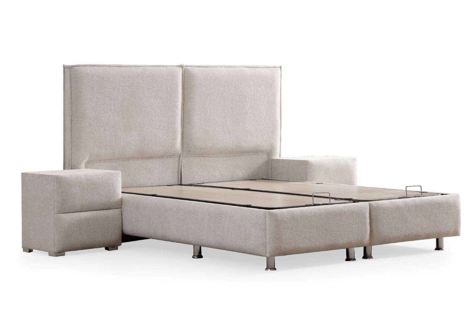 Lit Coffre Maya Blanc Casse- Chenille - Image 7