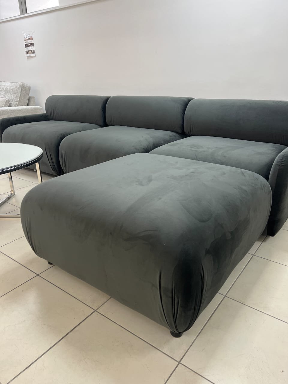 Canapé oslo velours anthracite – Image 3