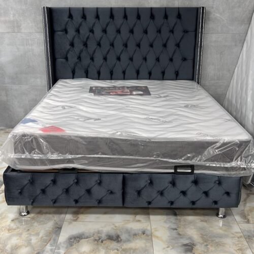 LIT COFFRE BOX CLOUTE ANTHRACITE