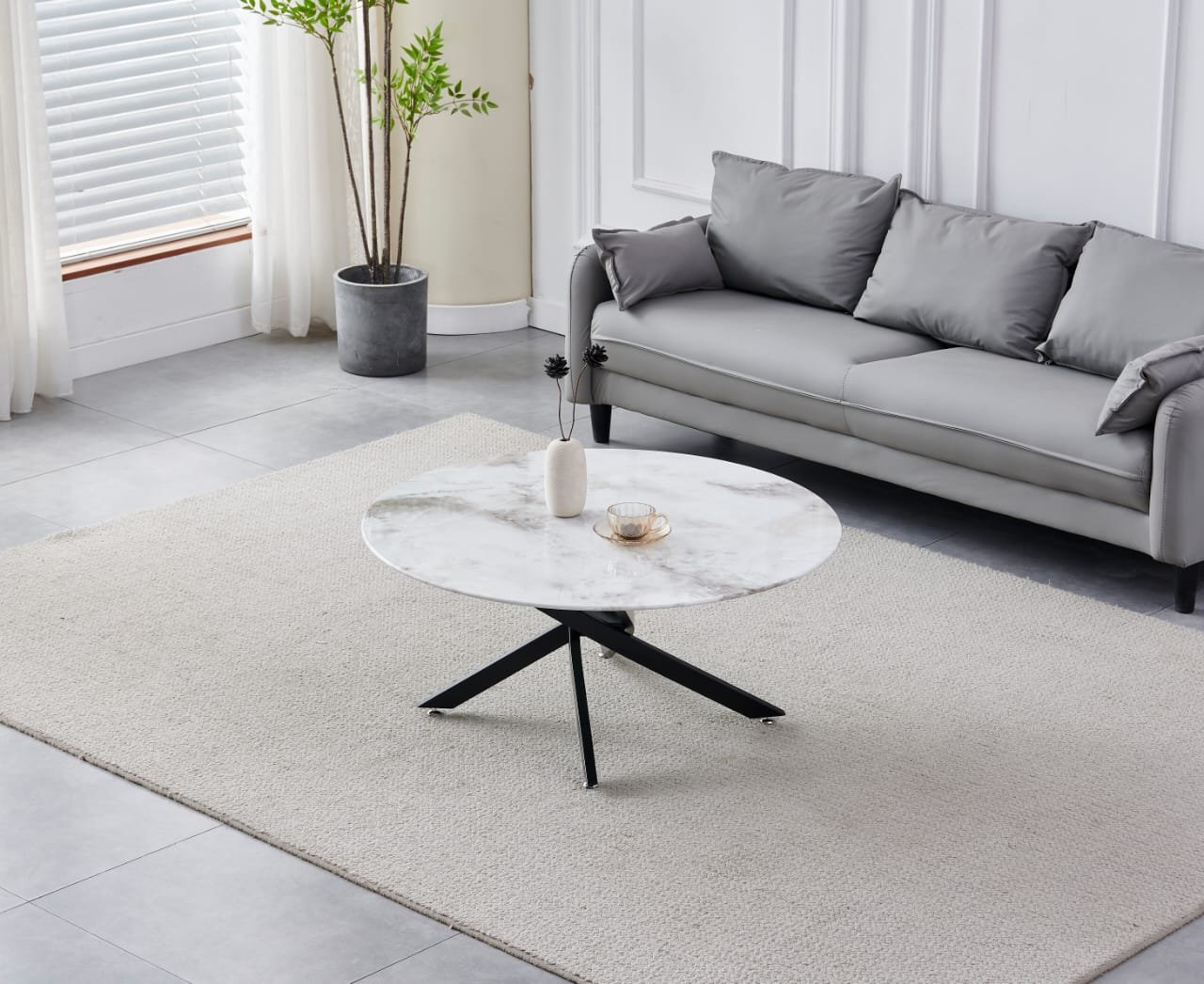 TABLE BASSE OLIVIA PIED NOIR - Image 3