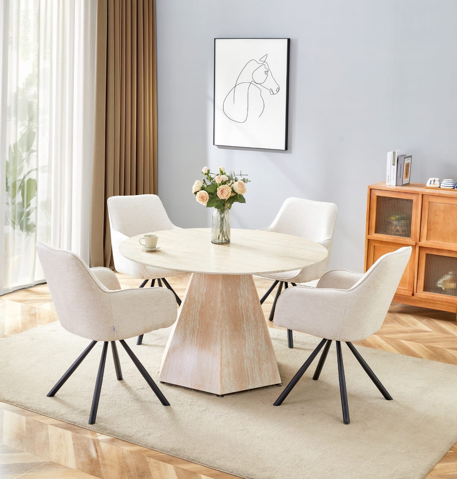 Table à Manger Ronde SOLAL – Image 2