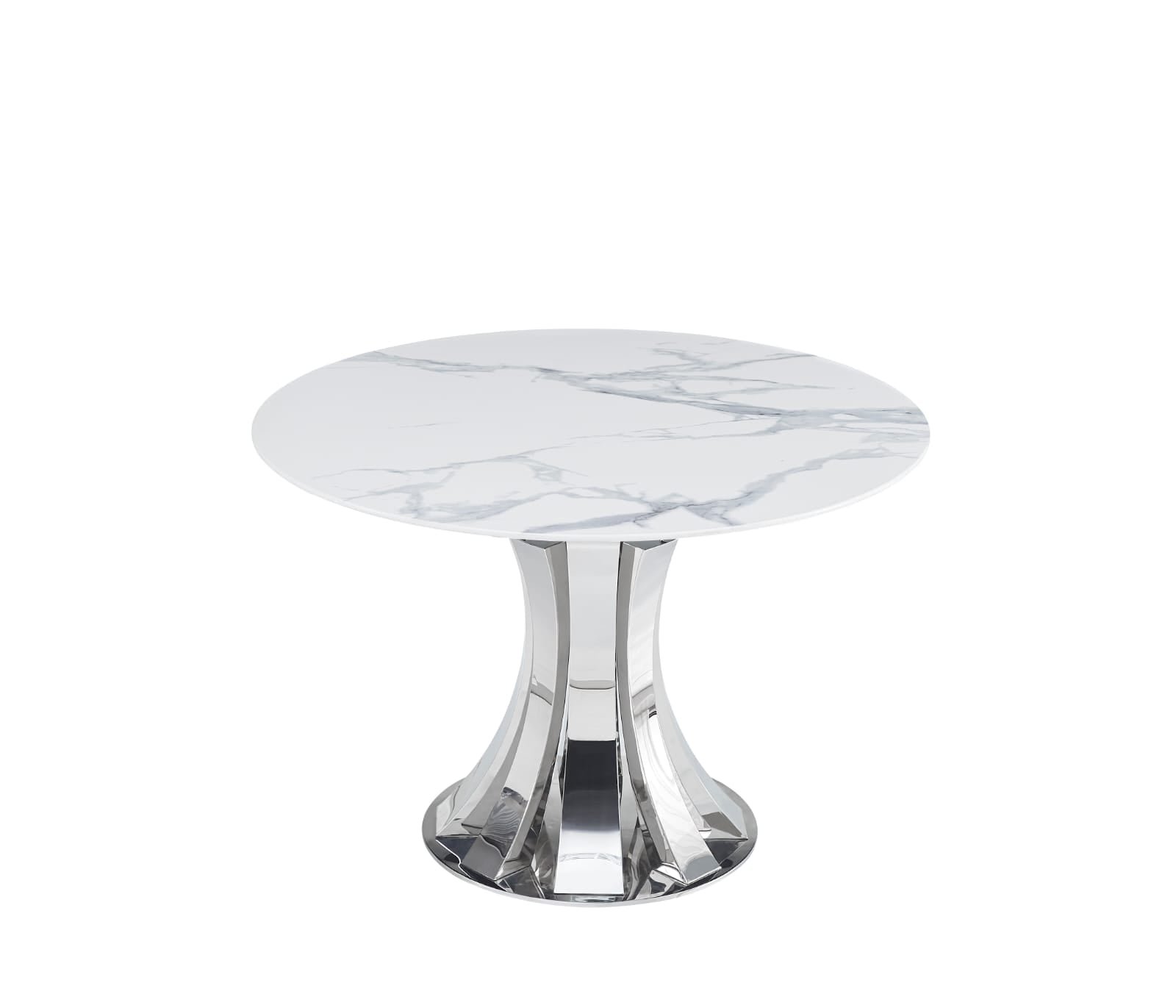Table à Manger Ronde JUDITH CHROME – Image 2