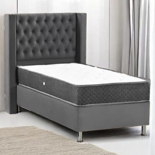 LIT VENUS VELOURS COFFRE TAUPE