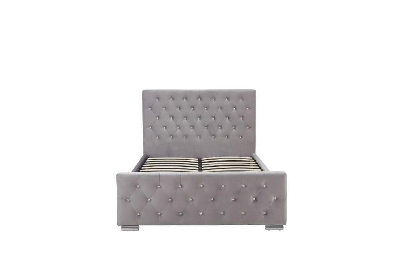 Lit Prestige Capitonne Avec Diamant Velours – Image 7