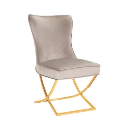 Chaise Gabi Taupe Doré