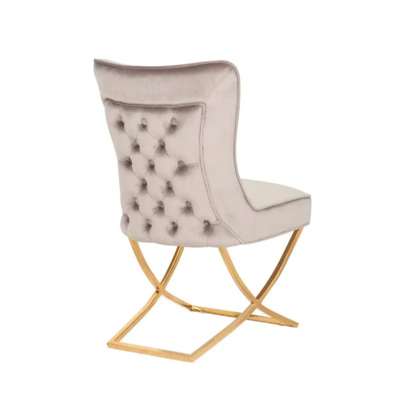 Chaise Gabi Taupe Doré - Image 2