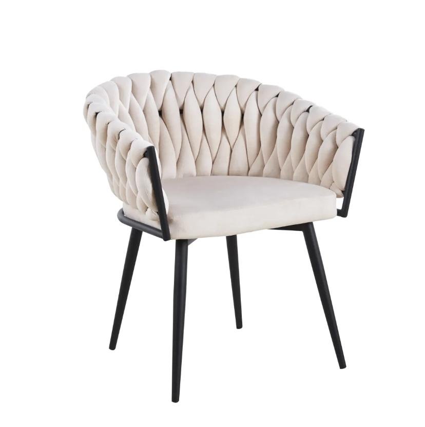 Chaise Avec Accoudoir Tressée - Image 2