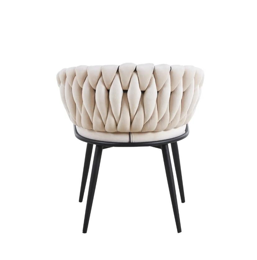 Chaise Avec Accoudoir Tressée - Image 4