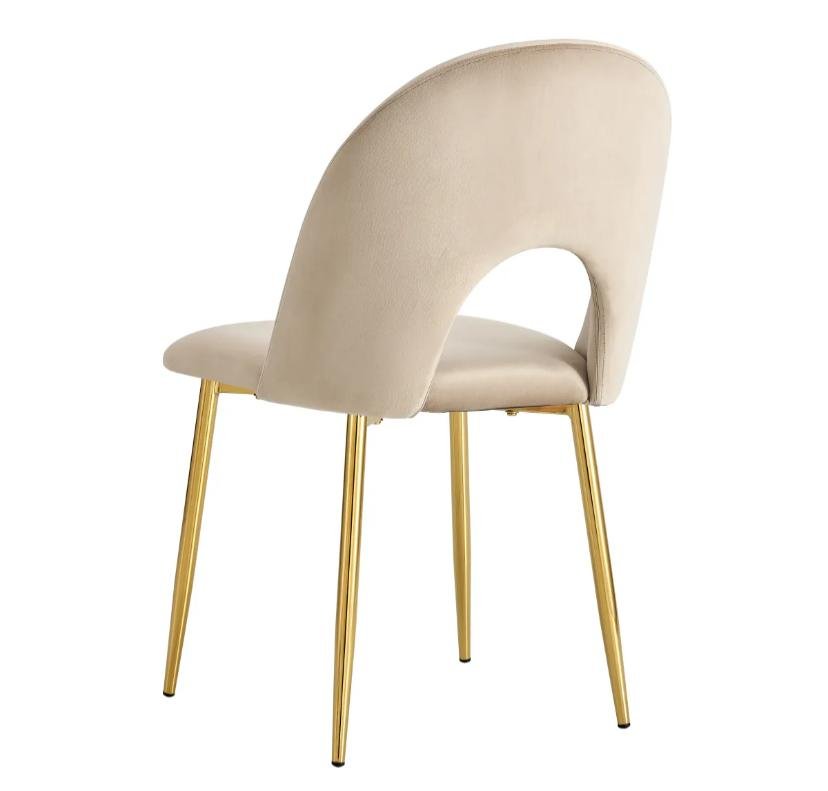 CHAISE TEDDY TAUPE PIED GOLD – Image 3