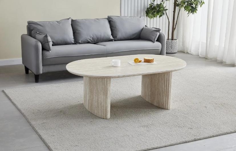 TABLE BASSE JOSEPHINE CERAMIQUE TRAVERTIN – Image 2