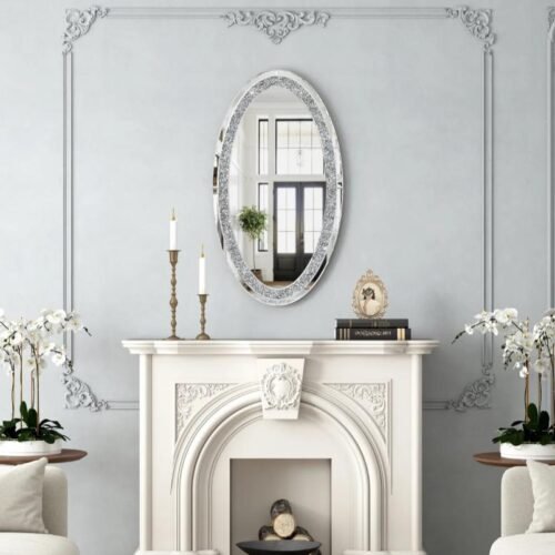 Miroir Éclat – Mural Oval 90×50