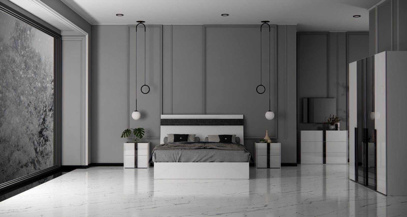 Chambre complète Luxy avec sommier – Image 2