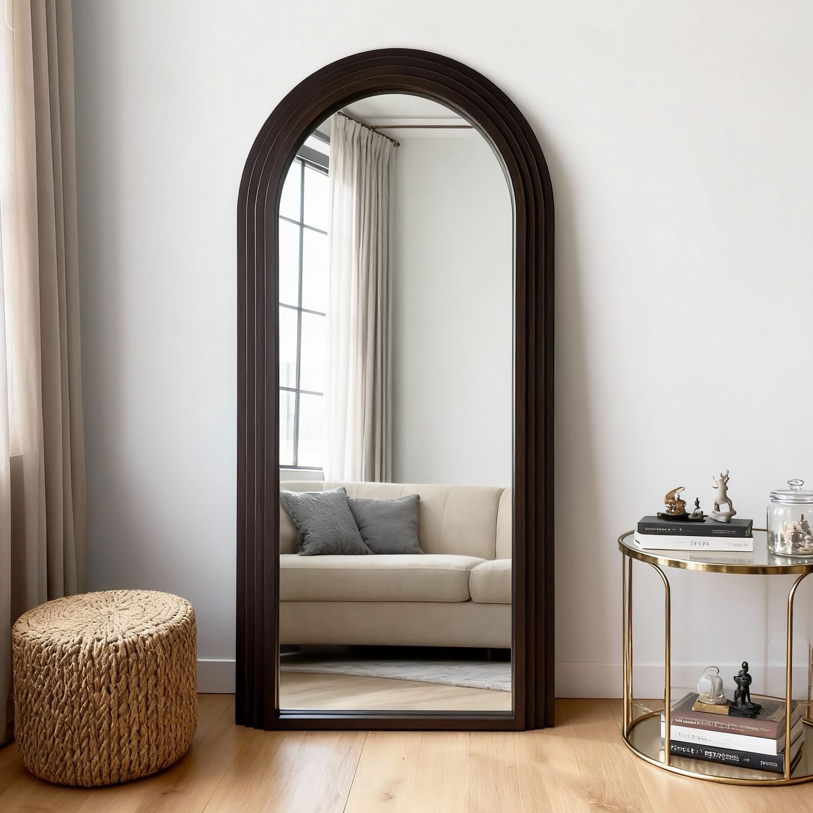 Miroir Bali Noyer 160x80cm – Image 2